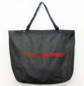 GRANDE.F.P.ハイパーロゴ.BIGショルダートートエコバッグ　ブラックｘレッド