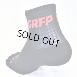 画像2: GRFPパイルショートソックス　ブラックｘレッド