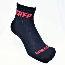 画像3: GRFPパイルショートソックス　ブラックｘレッド