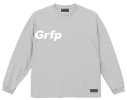 画像2: Grfp.プリント.ルーズフィット長袖Tシャツ　フロストグレーｘホワイト