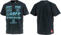 【ジュニアサイズ対応】GRANDE.F.P.SOL&LUAドライメッシュTシャツ　ブラックｘアクアブルー