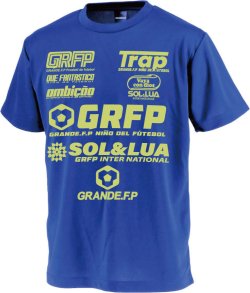 画像2: 【ジュニアサイズ対応】GRANDE.F.P.SOL&LUAドライメッシュTシャツ　ジャパン.ブルーｘレモンイエロー