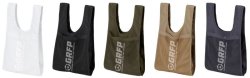 画像7: ■GRFP.メッシュポケットトートエコBAG(ポケッタブル仕様)ダークグレーxホワイト