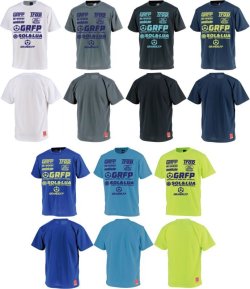 画像4: 【ジュニアサイズ対応】GRANDE.F.P.SOL&LUAドライメッシュTシャツ　ダークグレーｘネイビー