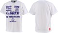 【ジュニアサイズ対応】GRANDE.F.P.SOL&LUAドライメッシュTシャツ　ホワイトｘネイビー