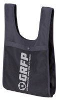 ■GRFP.メッシュポケットトートエコBAG（ポケッタブル仕様）ダークグレーｘホワイト