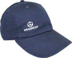 画像1: GRANDE.F.P.ヘキサゴン刺繍WASHED TWILL BB.CAP　ネイビー