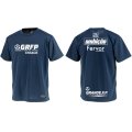 【ジュニアサイズ対応】GRFP.SOL&LUAドライメッシュTシャツ　ネイビーｘホワイト