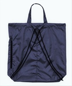 画像3: GRANDE.FPヘキサゴンライトナイロン リップストップ ジムサック ネイビー