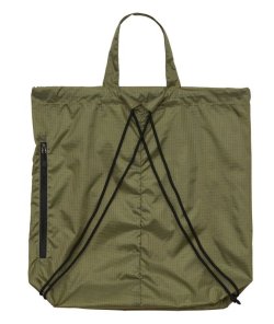 画像3: GRANDE.FPヘキサゴンライトナイロン リップストップ ジムサック オリーブ