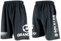 【BIGサイズ対応商品】GRANDE.FP.BIG.ヘキサゴンドライメッシュハーフパンツ　ブラックxホワイト