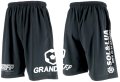 【BIGサイズ対応商品】GRANDE.FP.BIG.ヘキサゴンドライメッシュハーフパンツ　ブラックxホワイト