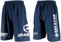 【BIGサイズ対応商品】GRANDE.FP.BIG.ヘキサゴンドライメッシュハーフパンツ　ネイビーxホワイト