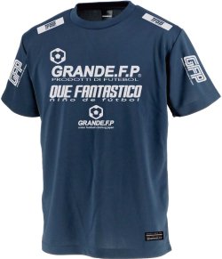 画像2: 【BIGサイズ対応商品】 GRANDE.F.P昇華転写プラクティスシャツ　ネイビーｘホワイト