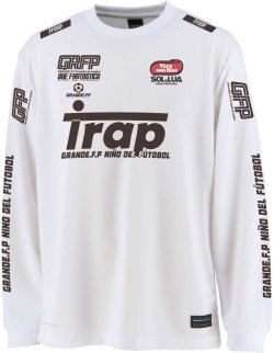 画像2: 【BIGサイズ対応商品】GRFP.Trap昇華転写プラクティス長袖シャツ　ホワイトｘブラック　　　　　　　　　　　　　　　　　　　　　　　　　