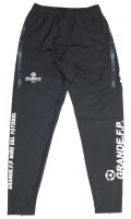 【BIGサイズ対応】昇華転写タータンチェック.ストレッチピステロングパンツ　ブラック