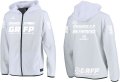 GRFP.ドライ.スウェットジップパーカー　ホワイトｘホワイト