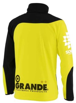 画像4: 【ジュニア〜大人サイズ対応・GRANDE.F.P.WEBショップ限定】GRANDE.FP.ウォームアップライトジャージ.セット ブラックxゴールドイエロー