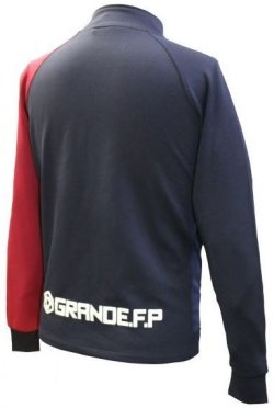 画像4: 【GRANDE.F.P.WEBショップ限定】GRANDE.F.P プロト.2-ウェイス.ストレッチジャージ.セットアップ ネイビーxバーガンディ(ワイン)