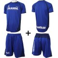 【GRANDE.F.P.WEBショップ限定】【ジュニアサイズ対応】クロスカット.プラクティスシャツ＆パンツ上下セット　ブルーｘネイビー