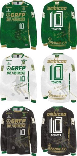 画像6: 【ジュニア〜BIGサイズ対応商品】 見木友哉xGRANDE.F.Pコラボ.TOMOYA・NO.10昇華転写サポートプラシャツ.長袖 グリーン