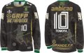 【ジュニア〜BIGサイズ対応商品】 見木友哉ｘGRANDE.F.Pコラボ.TOMOYA・NO.10昇華転写サポートプラシャツ.長袖　ブラック