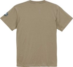 画像2: 【BIGサイズ対応商品】 Grande.F.Pスタンダード.ロゴプリント半袖Tシャツ　サンドカーキｘホワイト