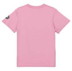 画像2: 【BIGサイズ対応商品】 Grande.F.Pスタンダード.ロゴプリント半袖Tシャツ　ピンクｘホワイト
