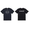 【BIGサイズ対応商品】 Grande.F.P.ヘキサゴンプリント半袖Tシャツ　ブラックｘホワイト