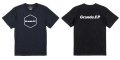 【BIGサイズ対応商品】 Grande.F.P.ヘキサゴンプリント半袖Tシャツ　ブラックｘホワイト