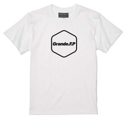画像2: 【BIGサイズ対応商品】 Grande.F.P.ヘキサゴンプリント半袖Tシャツ　ホワイトｘブラック