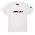 【BIGサイズ対応商品】 Grande.F.Pスタンダード.ロゴプリント半袖Tシャツ　ホワイトｘブラック