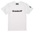 【BIGサイズ対応商品】 Grande.F.Pスタンダード.ロゴプリント半袖Tシャツ　ホワイトｘブラック