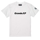 【BIGサイズ対応商品】 Grande.F.Pスタンダード.ロゴプリント半袖Tシャツ　ホワイトｘブラック