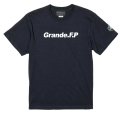 【BIGサイズ対応商品】 Grande.F.Pスタンダード.ロゴプリント半袖Tシャツ　ブラックｘホワイト