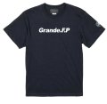 【BIGサイズ対応商品】 Grande.F.Pスタンダード.ロゴプリント半袖Tシャツ　ブラックｘホワイト