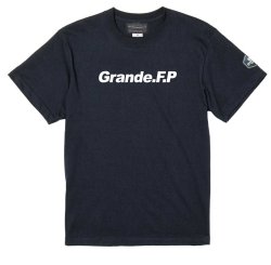 画像1: 【BIGサイズ対応商品】 Grande.F.Pスタンダード.ロゴプリント半袖Tシャツ　ブラックｘホワイト
