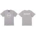 【BIGサイズ対応商品】 Grande.F.P.ヘキサゴンプリント半袖Tシャツ　ライトグレーｘホワイト