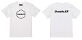 【BIGサイズ対応商品】 Grande.F.P.ヘキサゴンプリント半袖Tシャツ　ホワイトｘブラック