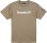 画像1: 【BIGサイズ対応商品】 Grande.F.Pスタンダード.ロゴプリント半袖Tシャツ　サンドカーキｘホワイト (1)