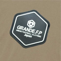 画像3: 【BIGサイズ対応商品】 Grande.F.Pスタンダード.ロゴプリント半袖Tシャツ　サンドカーキｘホワイト