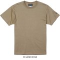 【BIGサイズ対応商品】  GRANDE.F.P.定番ハイクオリティー.ベーシックソリッド（無地）刺繍入りカラーTシャツ 　サンドカーキ（ベージュ）