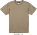 【BIGサイズ対応商品】  GRANDE.F.P.定番ハイクオリティー.ベーシックソリッド（無地）刺繍入りカラーTシャツ 　サンドカーキ（ベージュ）