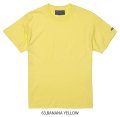 【BIGサイズ対応商品】  GRANDE.F.P.定番ハイクオリティー.ベーシックソリッド（無地）刺繍入りカラーTシャツ 　バナナイエロー