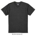 【BIGサイズ対応商品】  GRANDE.F.P.定番ハイクオリティー.ベーシックソリッド（無地）刺繍入りカラーTシャツ 　ヘザーブラック