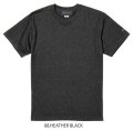 【BIGサイズ対応商品】  GRANDE.F.P.定番ハイクオリティー.ベーシックソリッド（無地）刺繍入りカラーTシャツ 　ヘザーブラック