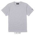 【BIGサイズ対応商品】  GRANDE.F.P.定番ハイクオリティー.ベーシックソリッド（無地）刺繍入りカラーTシャツ 　アッシュグレー