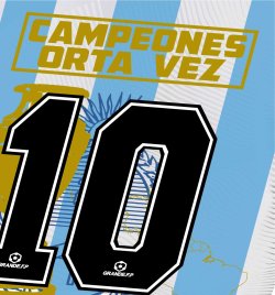 画像4: 【BIGサイズ対応商品】 2024"CAMPEONES ORTA VEZ”-Argentina-昇華転写プラシャツ アルゼンチン.ホワイトxサックスブルー