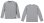 画像1: 【BIGサイズ対応商品】 見木友哉ｘGRANDE.F.Pコラボ.TOMOYA.シルエット刺繍長袖Tシャツ　ヘザーグレー (1)