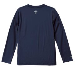画像3: 【BIGサイズ対応商品】 見木友哉ｘGRANDE.F.Pコラボ.TOMOYA.シルエット刺繍長袖Tシャツ　ネイビー